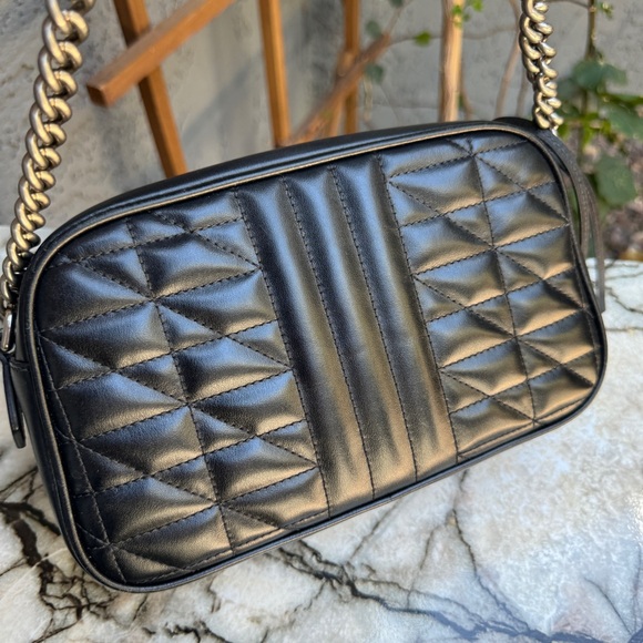 Gucci Calfskin Matelasse Aria Small GG Marmont Chain Shoulder Bag - Picture 5 of 16